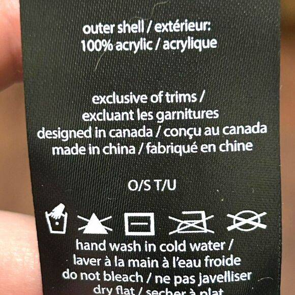 NWT Nobis Beanie Hat Simple Stripe Toque Charcoal Heather Orange Unisex One Size - Picture 5 of 6